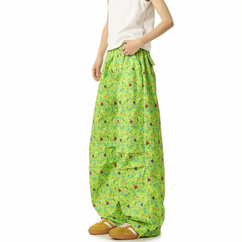TESTUNG Casual Pants Unisex Green-3