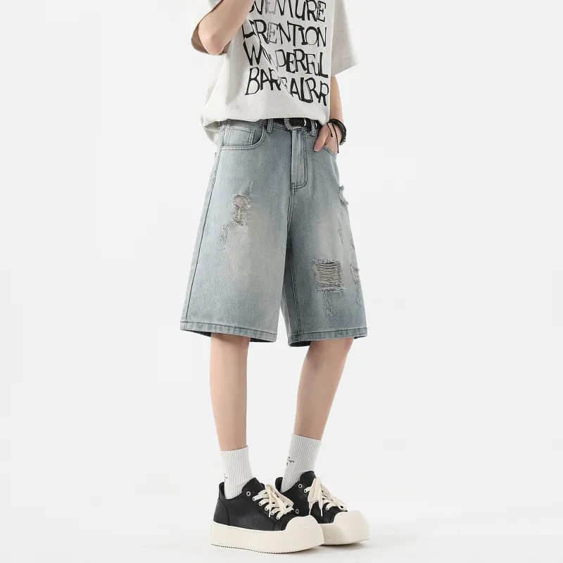 Ang2 Stu Denim Shorts Unisex-2
