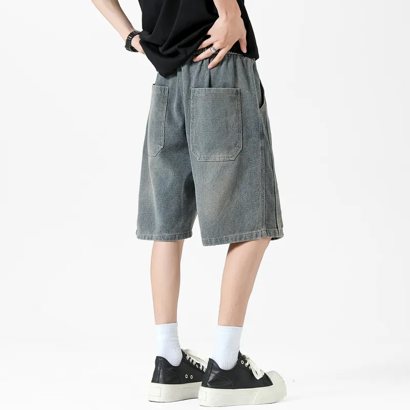 Ang2 Stu Denim Shorts Unisex-11