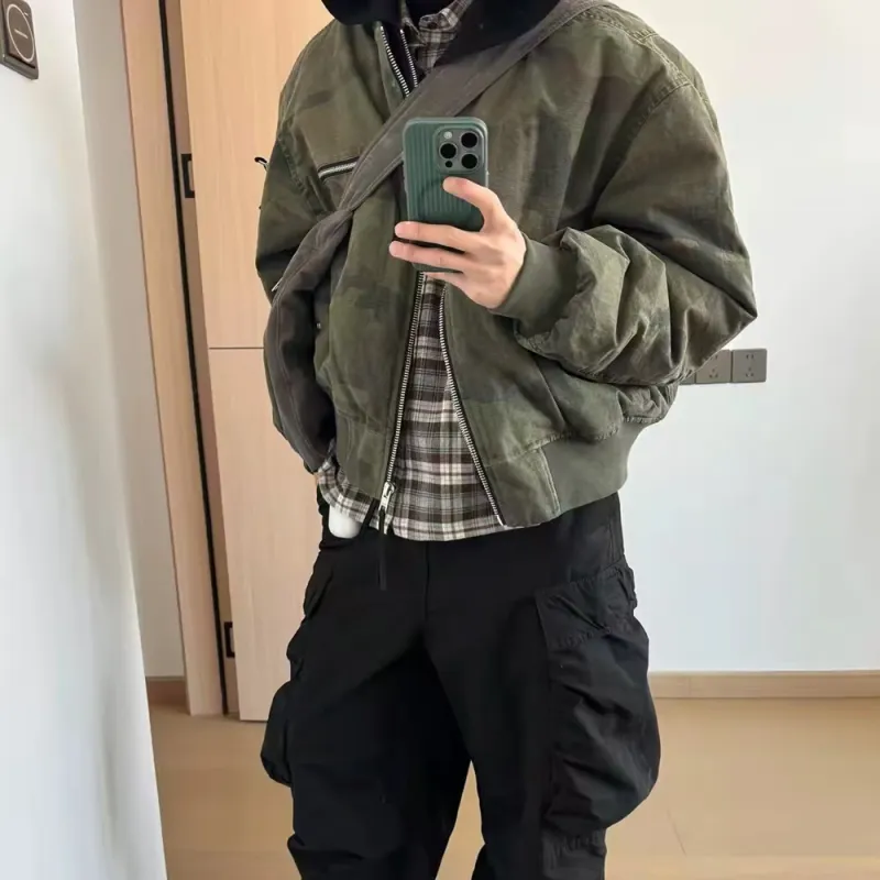 Ang2 Stu Jacket Unisex Plaid Camouflage-3