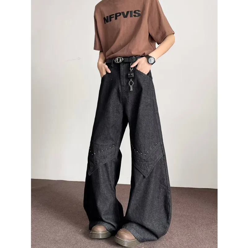 Ang2 Stu Jeans Unisex Black Gray Color-5