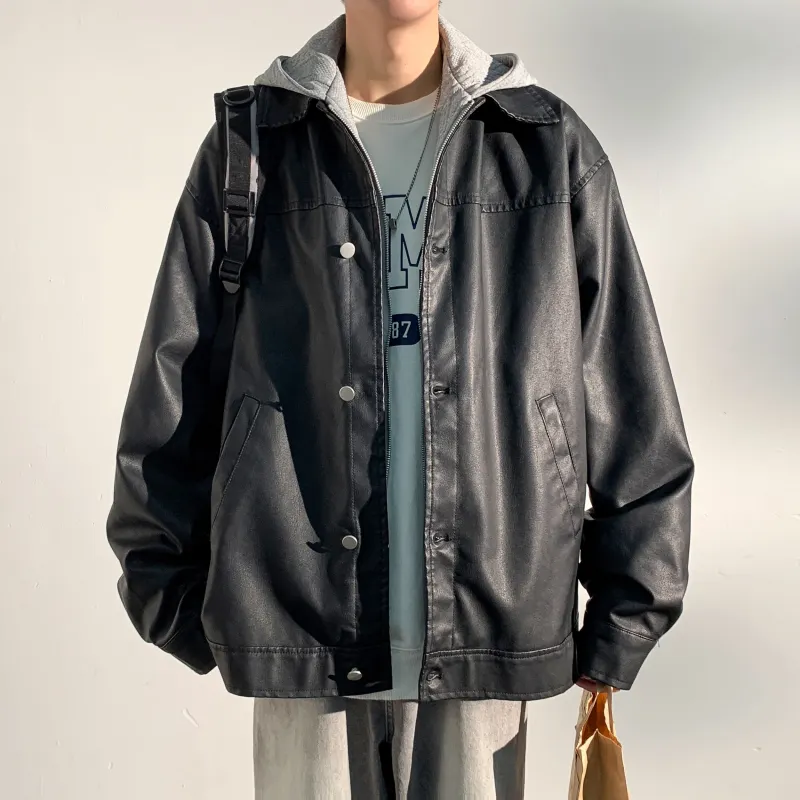 Ang2 Stu Leather Jackets Unisex-7