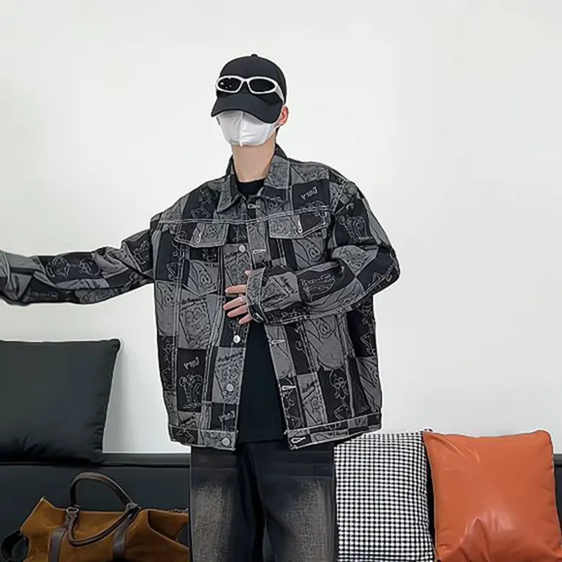 Ang2 Stu Denim Jacket Unisex Black-7