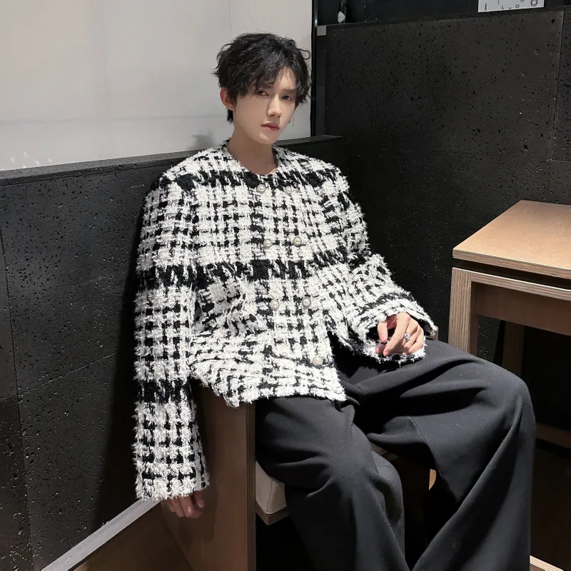 Ang2 Stu Jackets Coats Unisex Black White-2