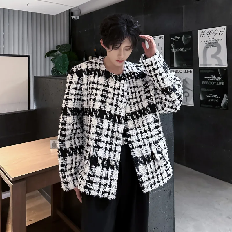 Ang2 Stu Jackets Coats Unisex Black White-1