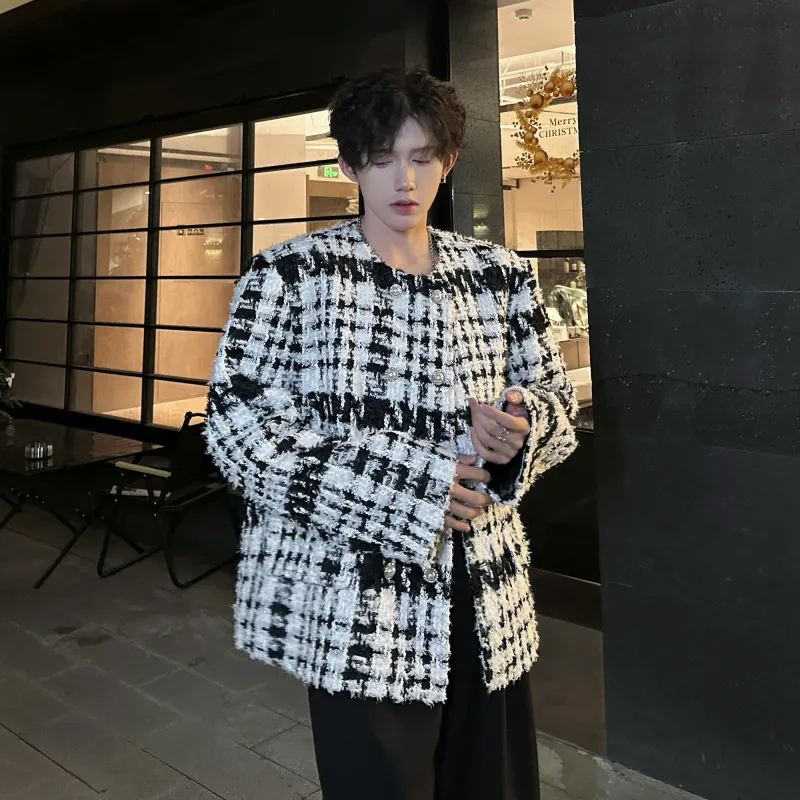 Ang2 Stu Jackets Coats Unisex Black White-3