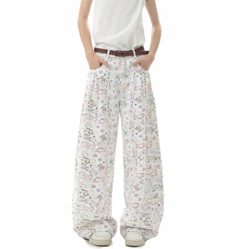 Ang2 Stu Jeans Unisex White-1