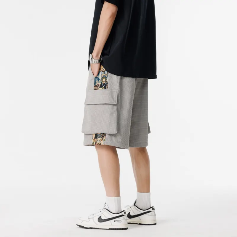 PAINT STAIN Casual Style Shorts Unisex-42