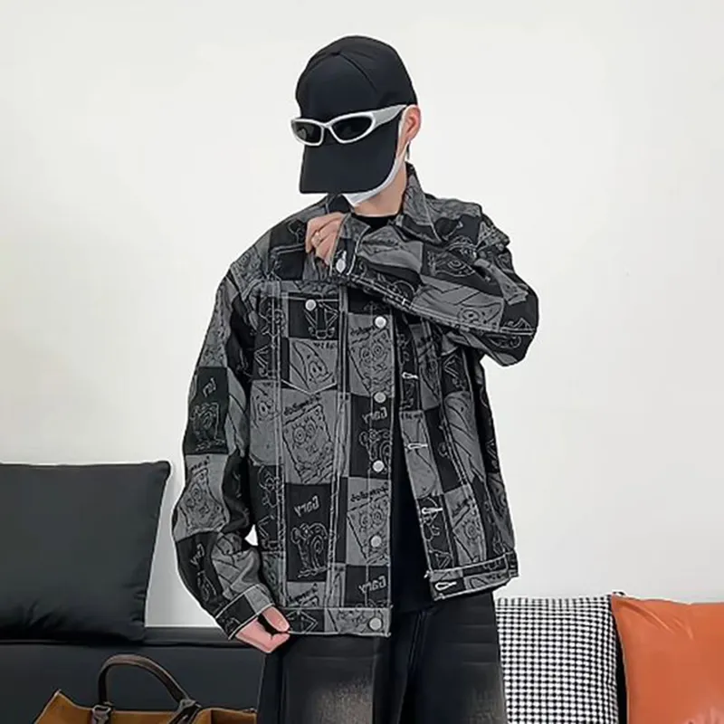 Ang2 Stu Denim Jacket Unisex Black-5