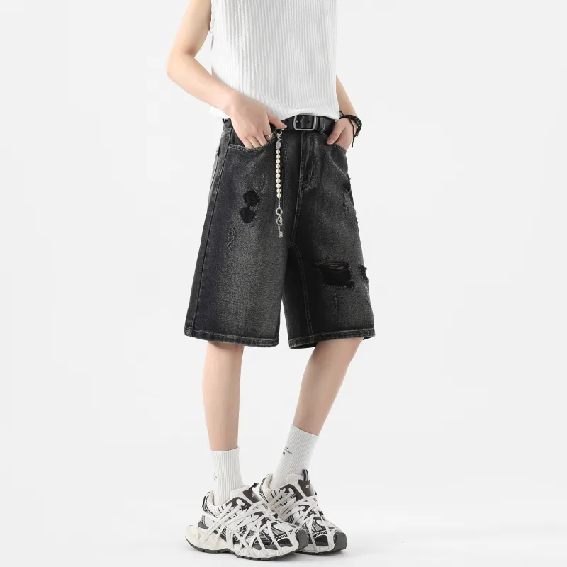 Ang2 Stu Denim Shorts Unisex-7