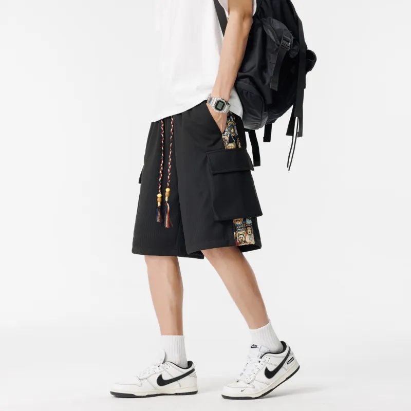 PAINT STAIN Casual Style Shorts Unisex-17