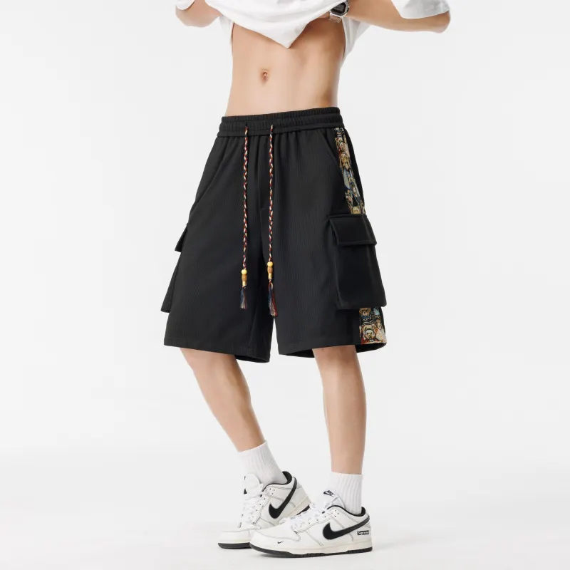 PAINT STAIN Casual Style Shorts Unisex-16