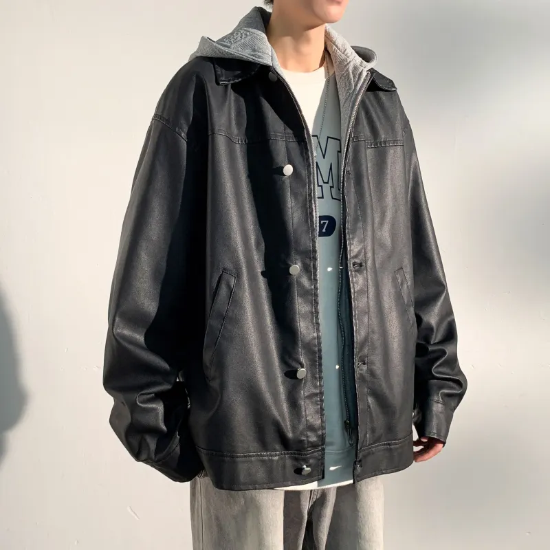Ang2 Stu Leather Jackets Unisex-9
