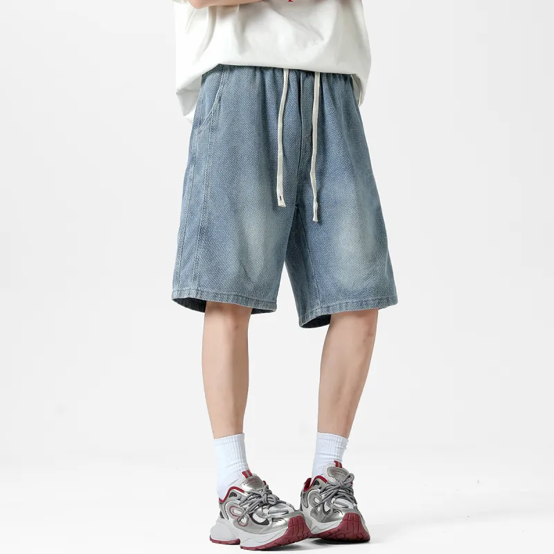 Ang2 Stu Denim Shorts Unisex-3