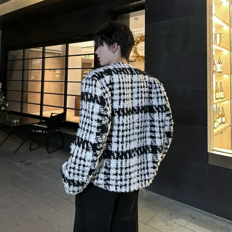 Ang2 Stu Jackets Coats Unisex Black White-7