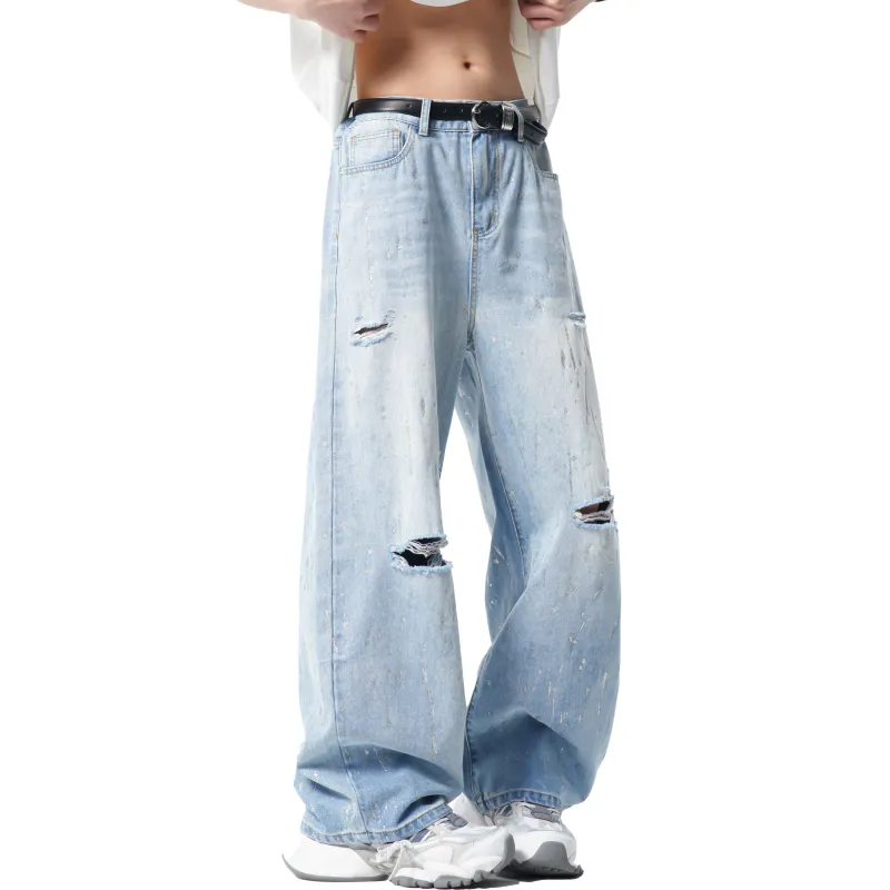 Ang2 Stu Jeans Unisex Light Blue-3