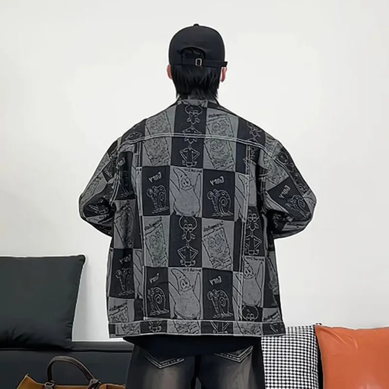 Ang2 Stu Denim Jacket Unisex Black-6
