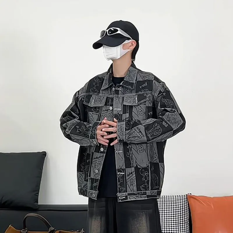 Ang2 Stu Denim Jacket Unisex Black-3