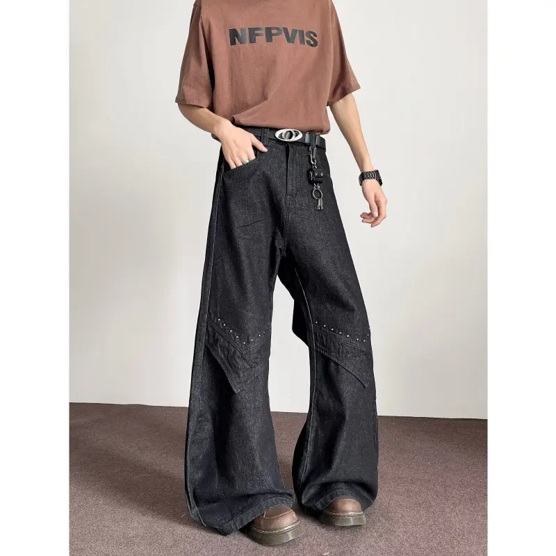 Ang2 Stu Jeans Unisex Black Gray Color-3