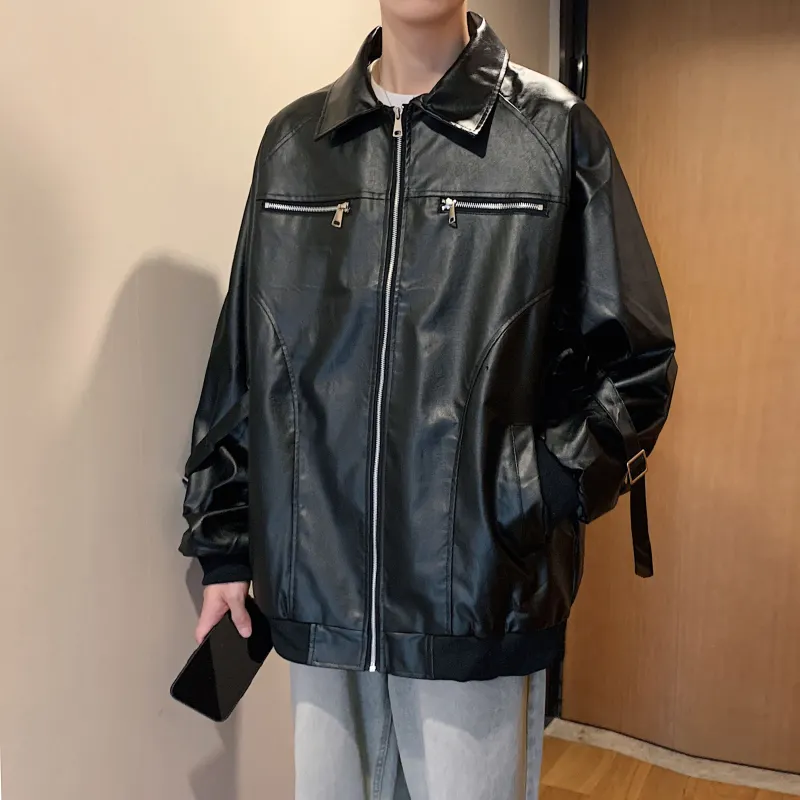 Ang2 Stu Leather Jackets Unisex-6