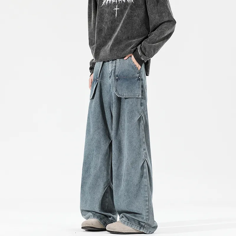 PAINT STAIN Jeans Unisex Blue-1