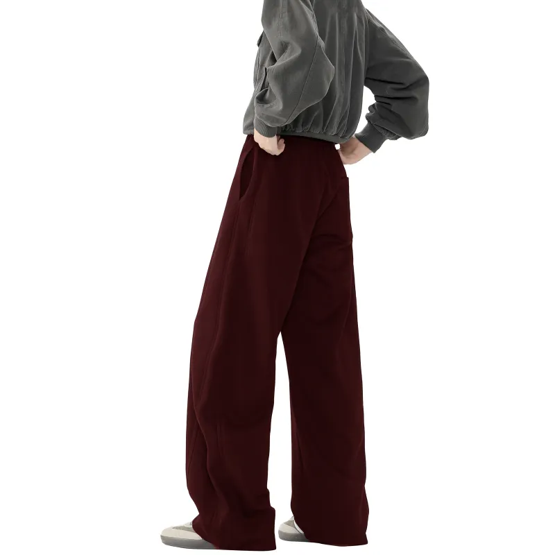 Ang2 Stu Casual Pants Unisex Red-1