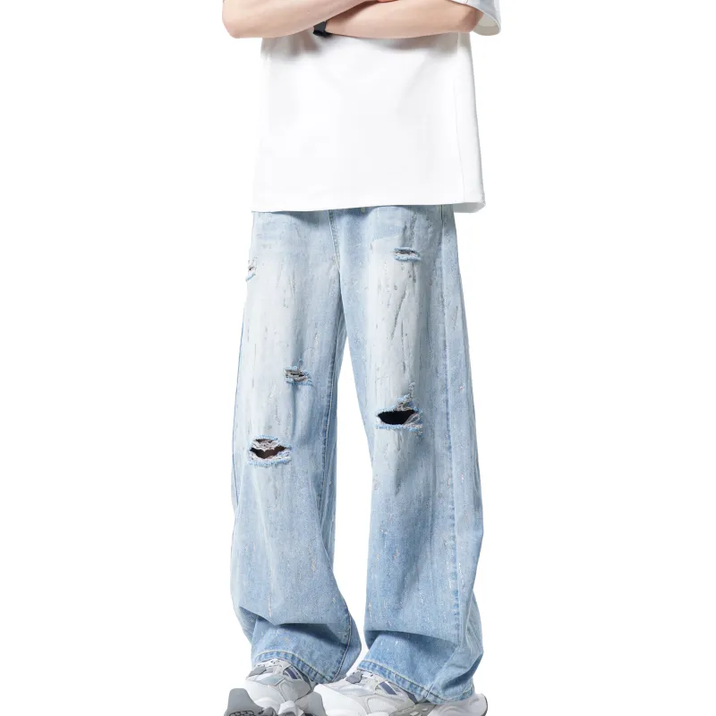 Ang2 Stu Jeans Unisex Light Blue-4
