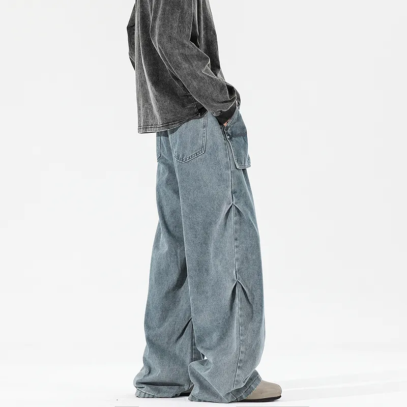 PAINT STAIN Jeans Unisex Blue-3