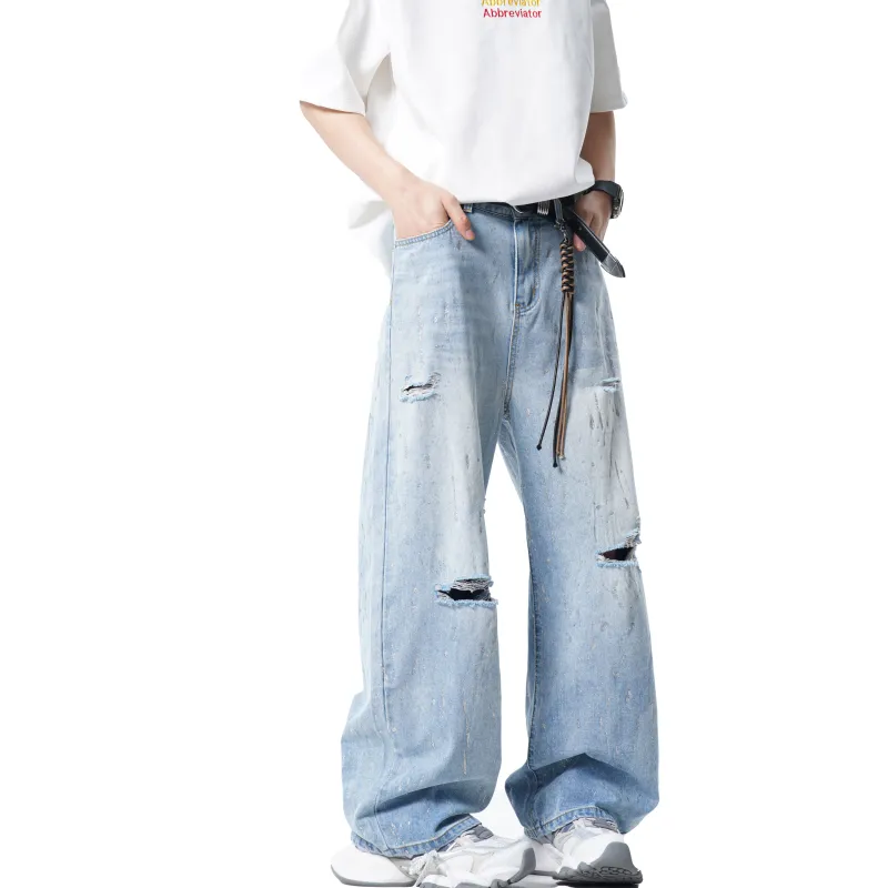Ang2 Stu Jeans Unisex Light Blue-1