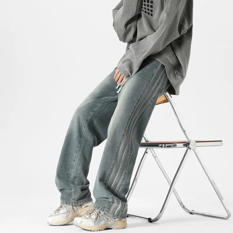 WELTER EXPERIMENT Jeans Unisex Blue-4