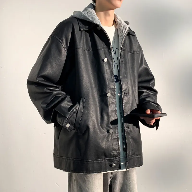 Ang2 Stu Leather Jackets Unisex-10