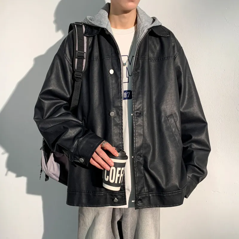 Ang2 Stu Leather Jackets Unisex-8