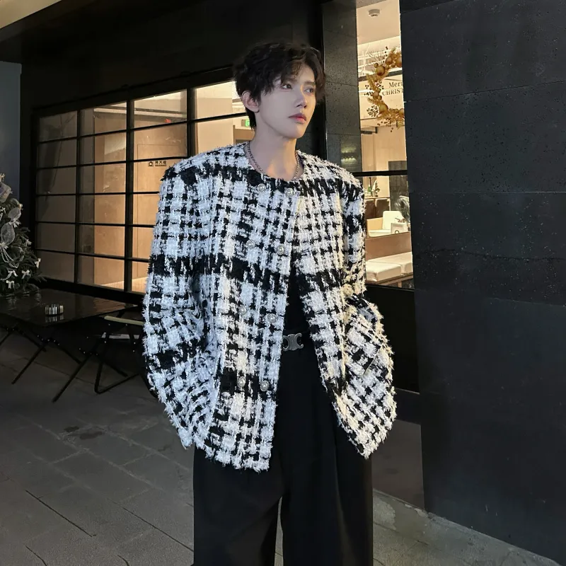 Ang2 Stu Jackets Coats Unisex Black White-4