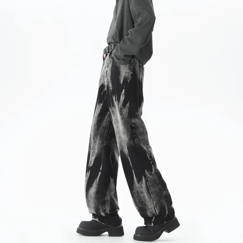 WELTER EXPERIMENT Jeans Men's Black Gray-6