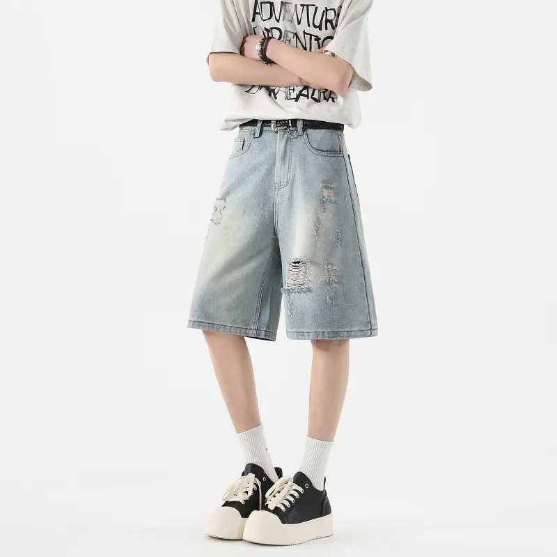 Ang2 Stu Denim Shorts Unisex-1