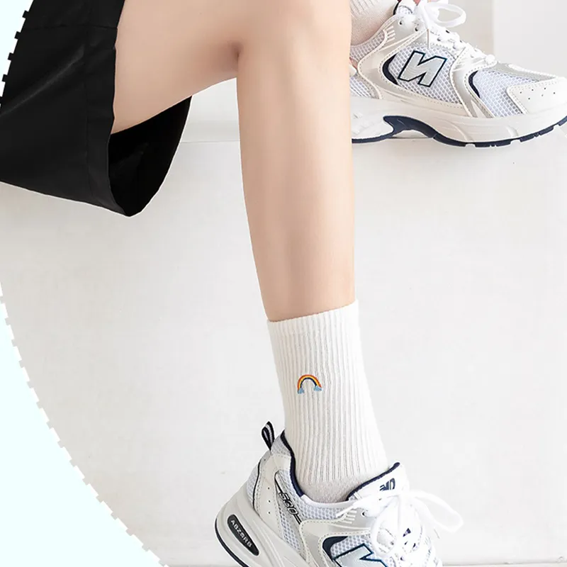 Moremoli Mid Calf Socks Unisex 4 Pack-7
