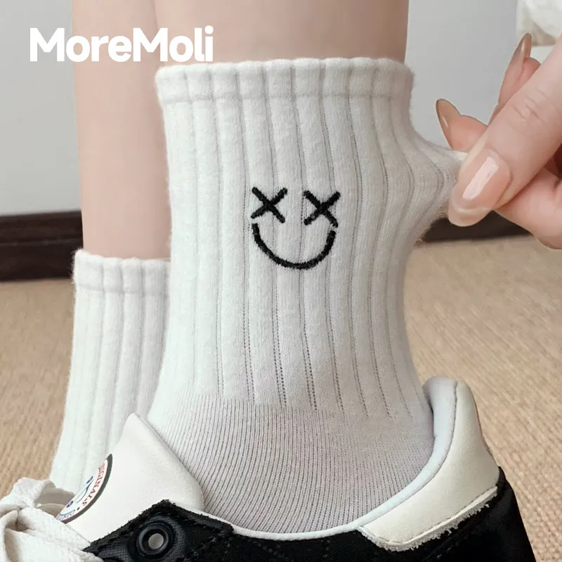Moremoli Mid-Calf Socks Women's 3 Pack-3