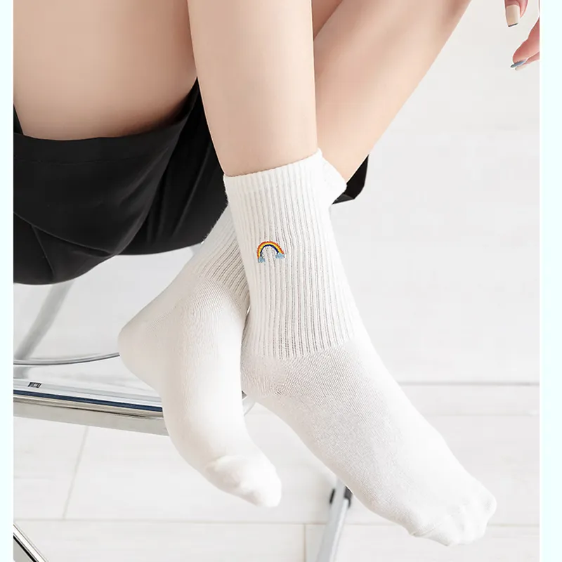 Moremoli Mid Calf Socks Unisex 4 Pack-9