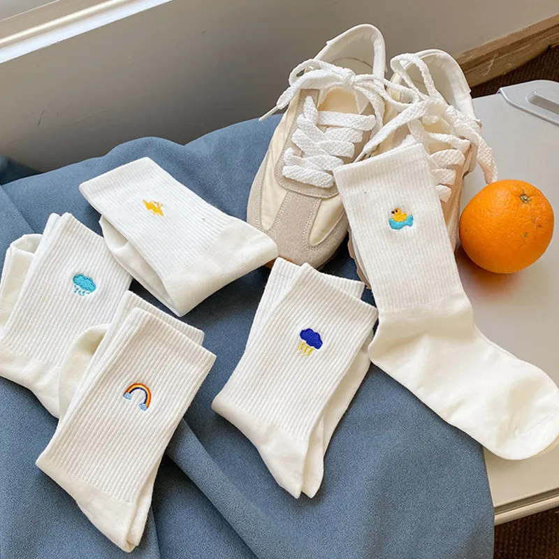 Moremoli Mid Calf Socks Unisex 4 Pack-5