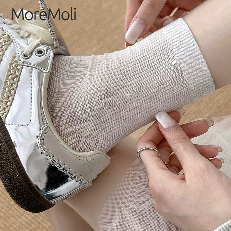 Moremoli Mid Calf Socks Women's 6 Pack-2
