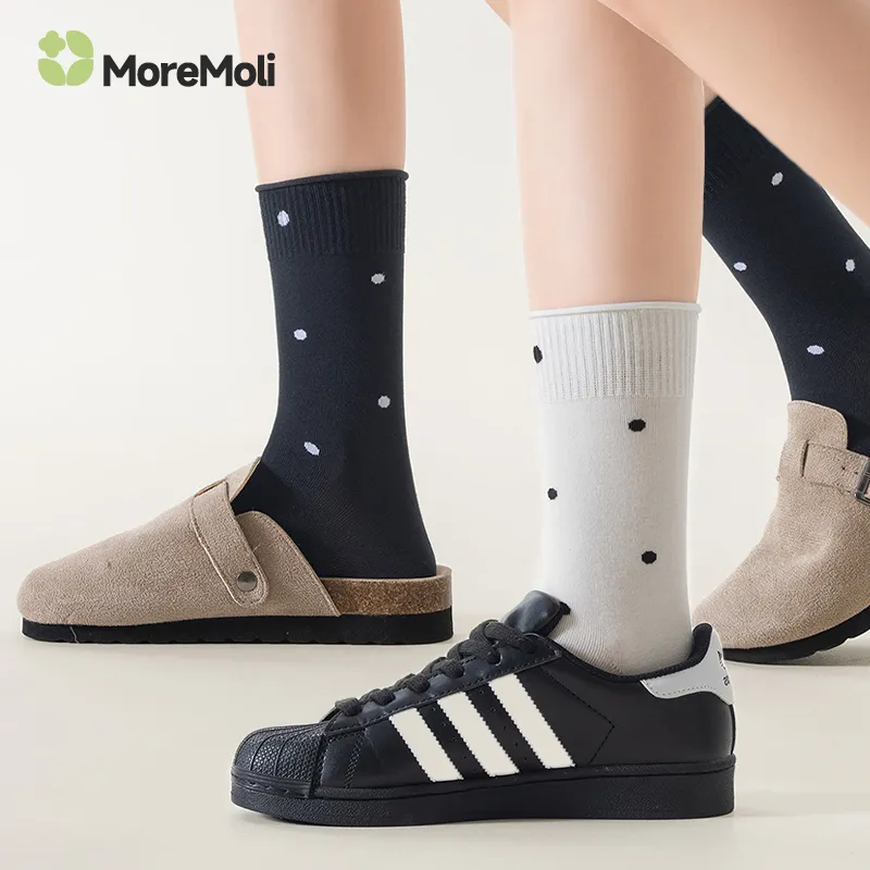 Moremoli Mid Calf Socks Women's 3 Pack-4