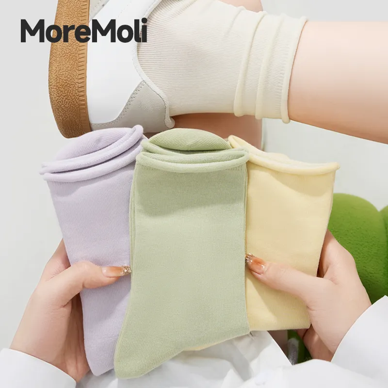 Moremoli Mid Calf Socks Women's 3 Pack-3