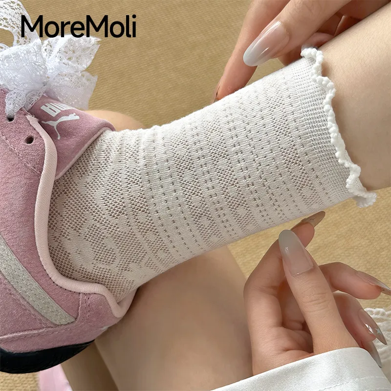 Moremoli Mid Calf Socks Women's 4 Pack-1