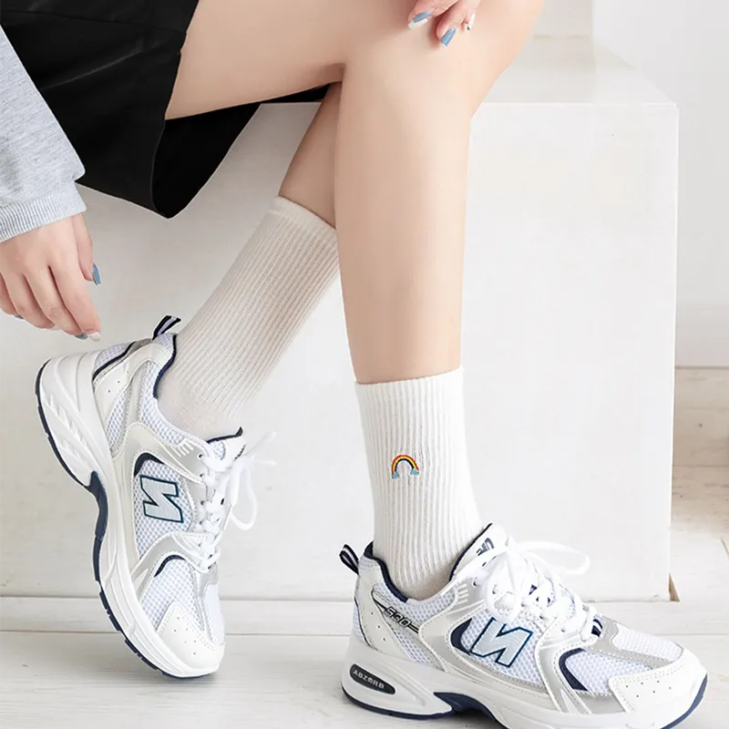 Moremoli Mid Calf Socks Unisex 4 Pack-11