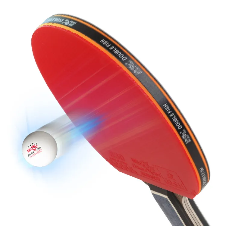 DOUBLEFISH Ping Pong Paddles Unisex All Wood Red-51