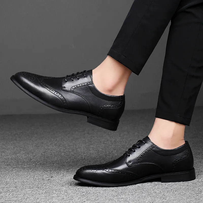 XIMO BULL Dress Shoes Men Low Top Black-2