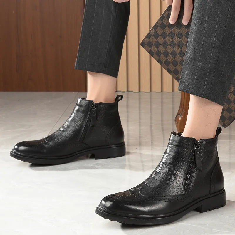 XIMO BULL Ankle Boots Unisex Black-3