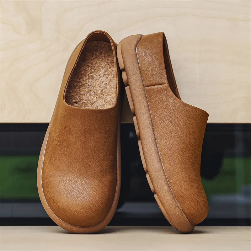 XIMO BULL Rubber Sole Slip Resistant Closed Toe Slippers Men's-6