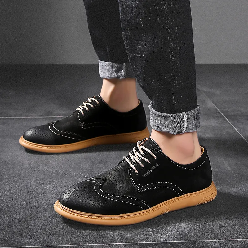 XIMO BULL Men's Casual Shoes Men Low Top Black-2