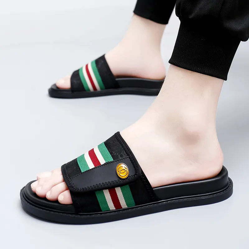 XIMO BULL Composite Sole Slide Slippers Men's Black-4